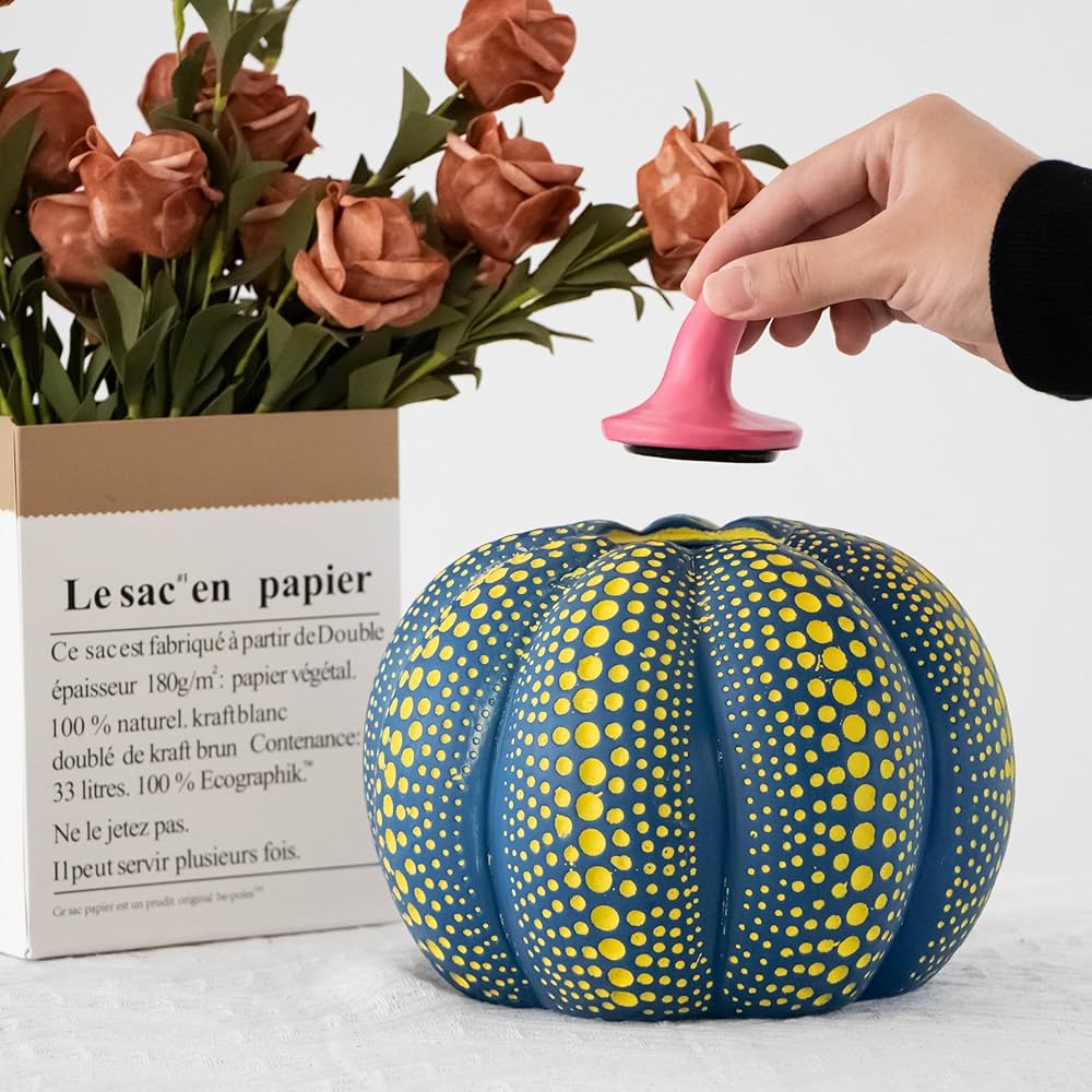 小物 pumpkis Amazon.com: LXCMV Yayoi Kusama Style Polka Dot Pumpkin